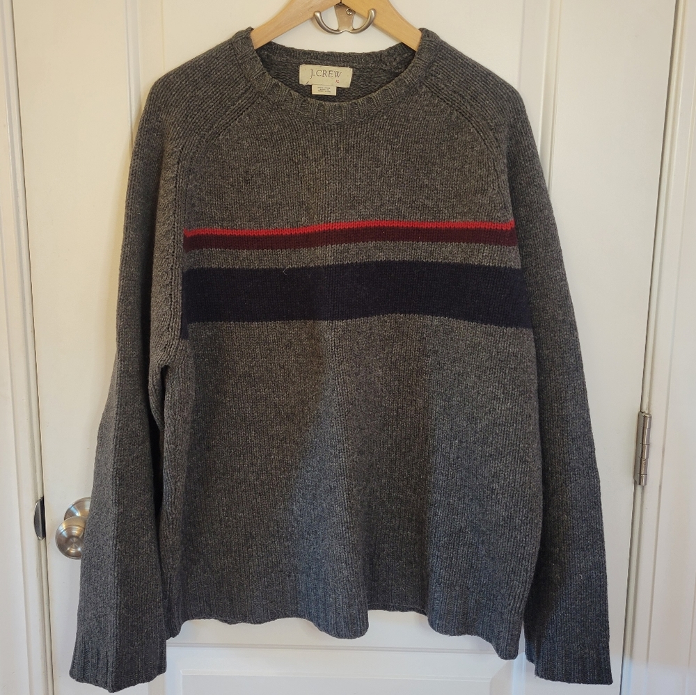 J. Crew 90's Vintage Wool Color Block Sweater